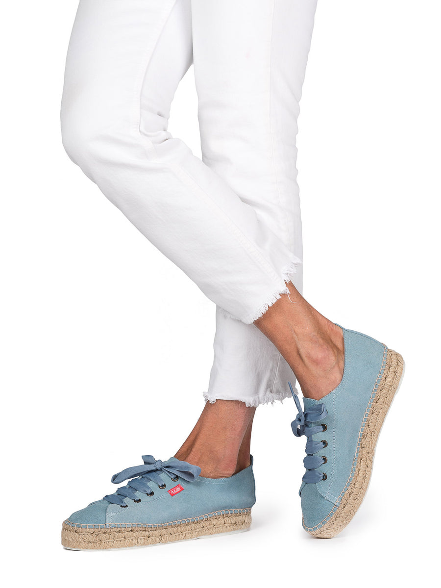 TENIS PIEL AZUL PALO