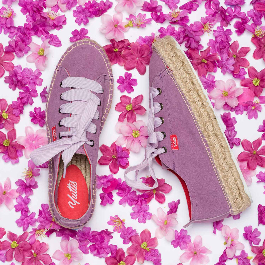 TENIS PIEL VIOLETA