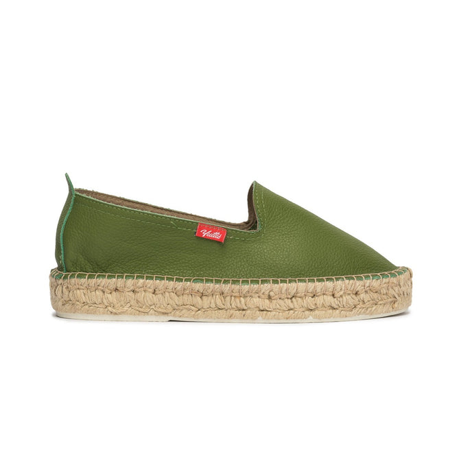 ALPARGATA PIEL VERDE