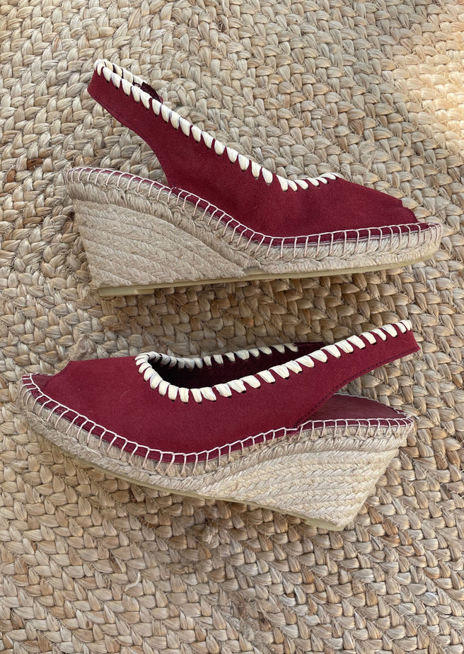 TACÓN 7CM RAFIA TEJA