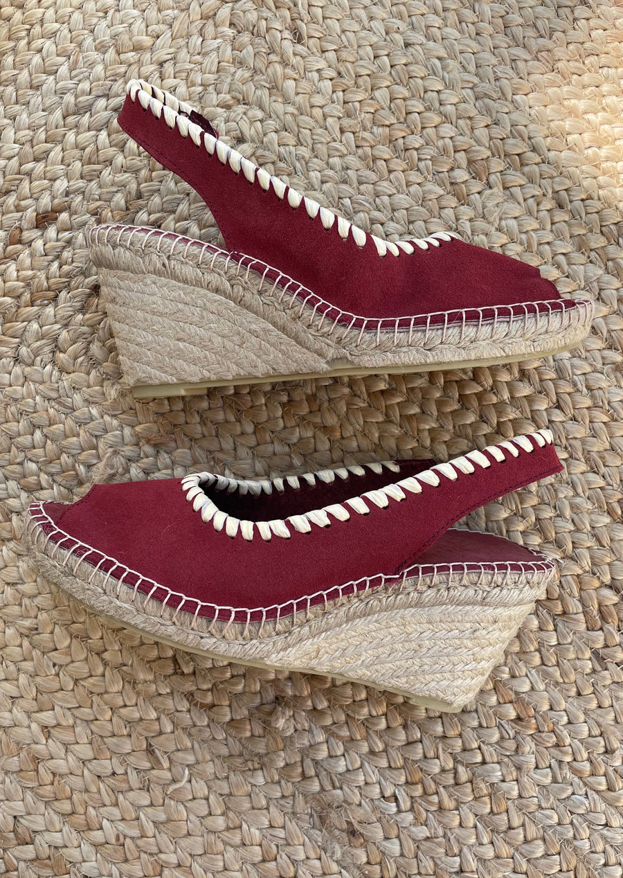 TACÓN 7CM RAFIA TEJA