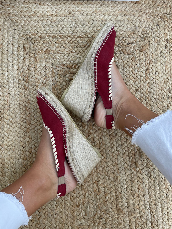 TACÓN 7CM RAFIA TEJA