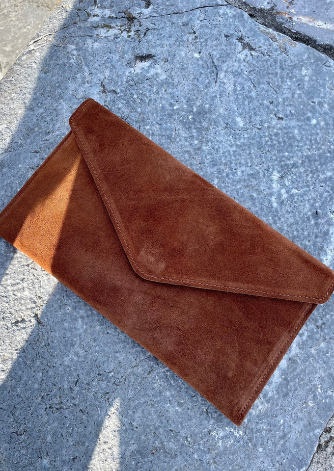 BOLSA MARRÓN GAMUZA