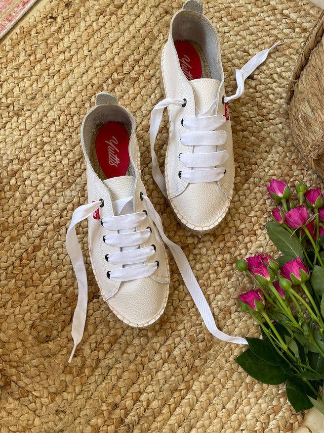 TENIS PIEL BLANCO