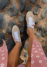 TENIS PIEL ROSADO