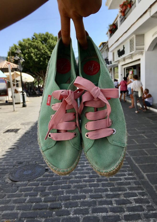 TENIS PIEL MENTA